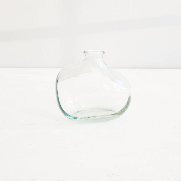Recycled Bottle Budvase - Clear - 10cm 